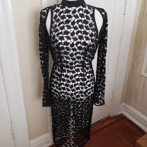 House of London black see through dress